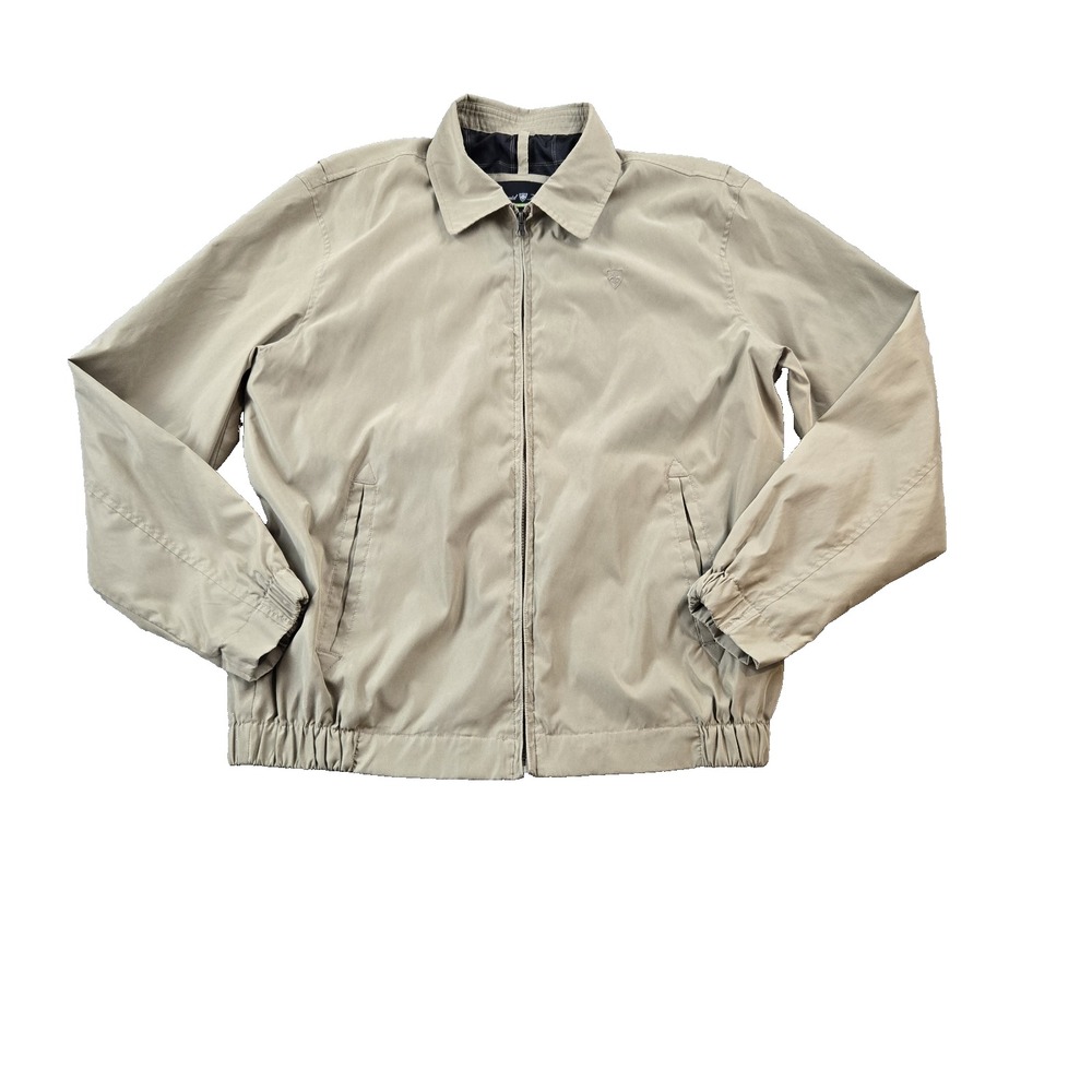 David Taylor PRO Men's Harrington Style Jacket Full Zip Tan Fully Lined Size L